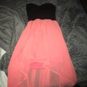 Black pink dress